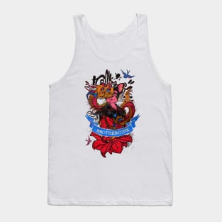 dragon pug lady fantasy Tank Top